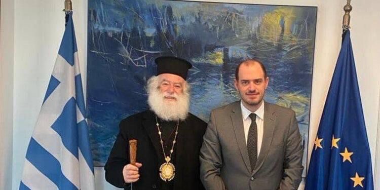 لقاء بين البابا ثيودورس ونائب وزير الخارجية اليوناني
