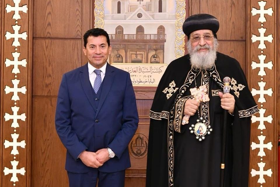 قداسة البابا تواضروس يستقبل وزير الشباب ووفد “الدبلوماسية الشبابية”