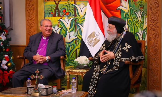 تهنئة الكنيسة الإنجيلية لقداسة البابا تواضروس بعيد الميلاد المجيد