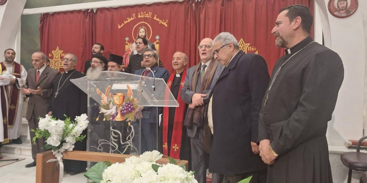 خدمة صلاة أسبوع الصلاة من أجل الوحدة في كنيسة العائلة المقدسة للأقباط الكاثوليك