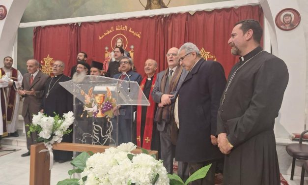 خدمة صلاة أسبوع الصلاة من أجل الوحدة في كنيسة العائلة المقدسة للأقباط الكاثوليك